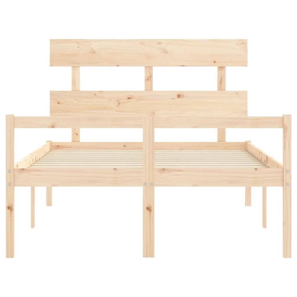 Letto per Anziani con Testiera Small Double in Legno Massello