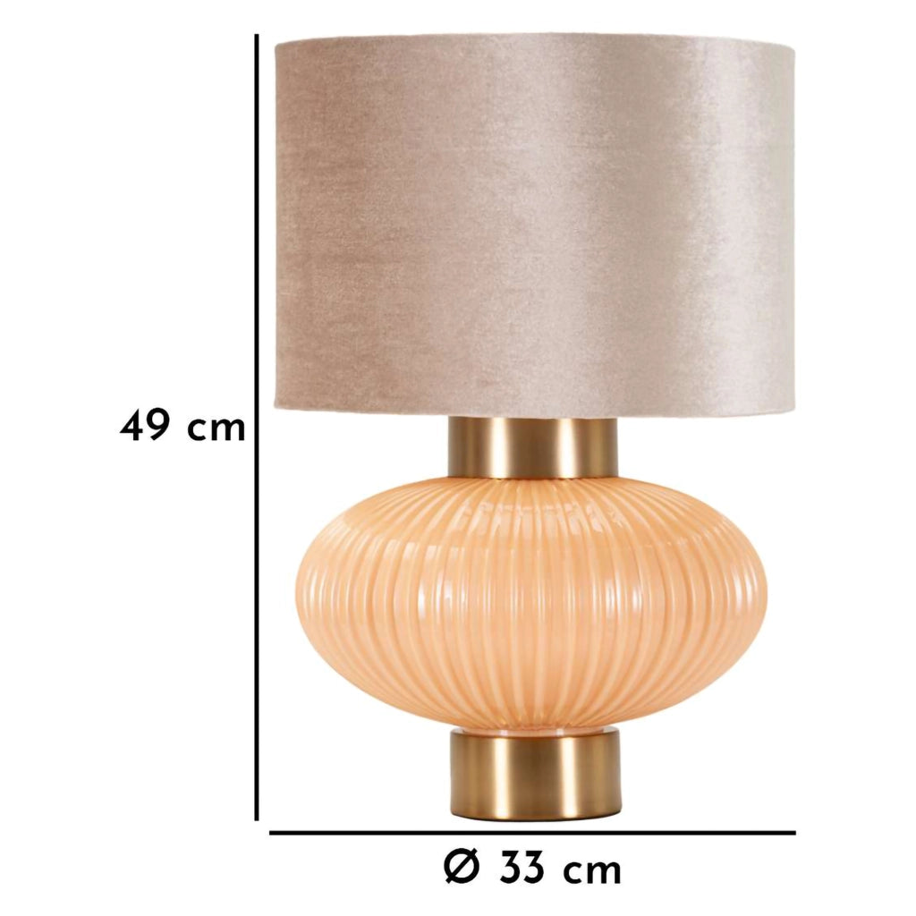 Fanoti, Lampada da Tavolo Necessaria 1 Lampadina, Rosa Perlato