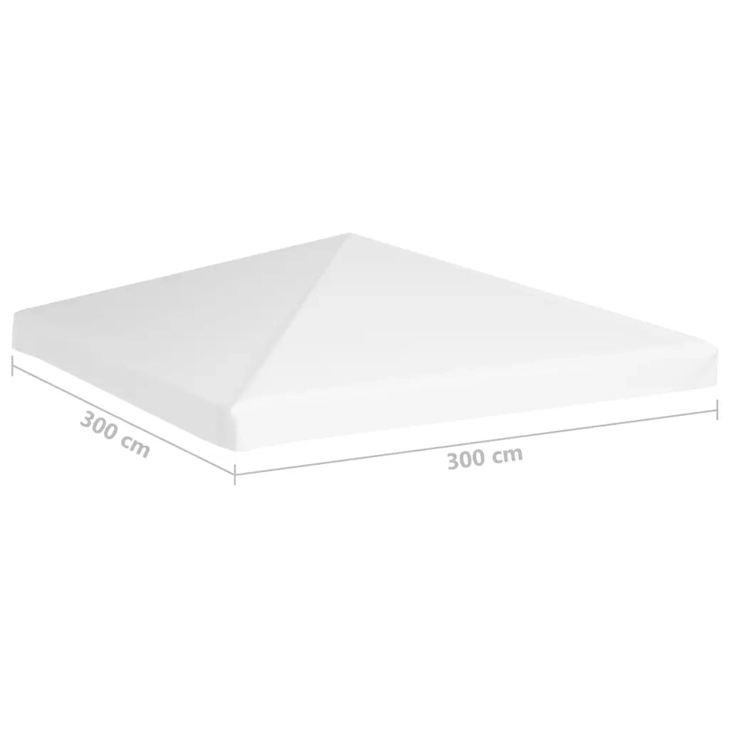 Copertura Superiore per Gazebo 270 g/m2 3x3 m Bianca CFW9631793