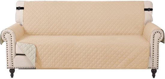 Banco acqua resistente con braccioli universale banco acqua resistente, antiscivolo, resistente alla sporcizia, spesso, lavabile banco acqua resistente adatto per gatti, cani e altri animali domestici, quattro posti, colore kaki