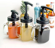 Dispensatore di sciroppo con 500 ml di capacità e set di etichette inclusi gratuitamente, pennarello, ricetta per sciroppo adatto per miele, olio, sapone e simili