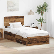 Struttura del letto Legno vecchio 90 x 190 cm Legno multistrato