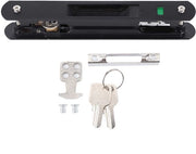 Chiusura a doppia imboccatura per porte vetrate in acciaio inox - Garanzia di qualità - Sistema di chiusura facile da installare