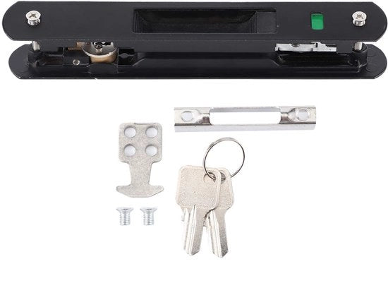 Chiusura a doppia imboccatura per porte vetrate in acciaio inox - Garanzia di qualità - Sistema di chiusura facile da installare