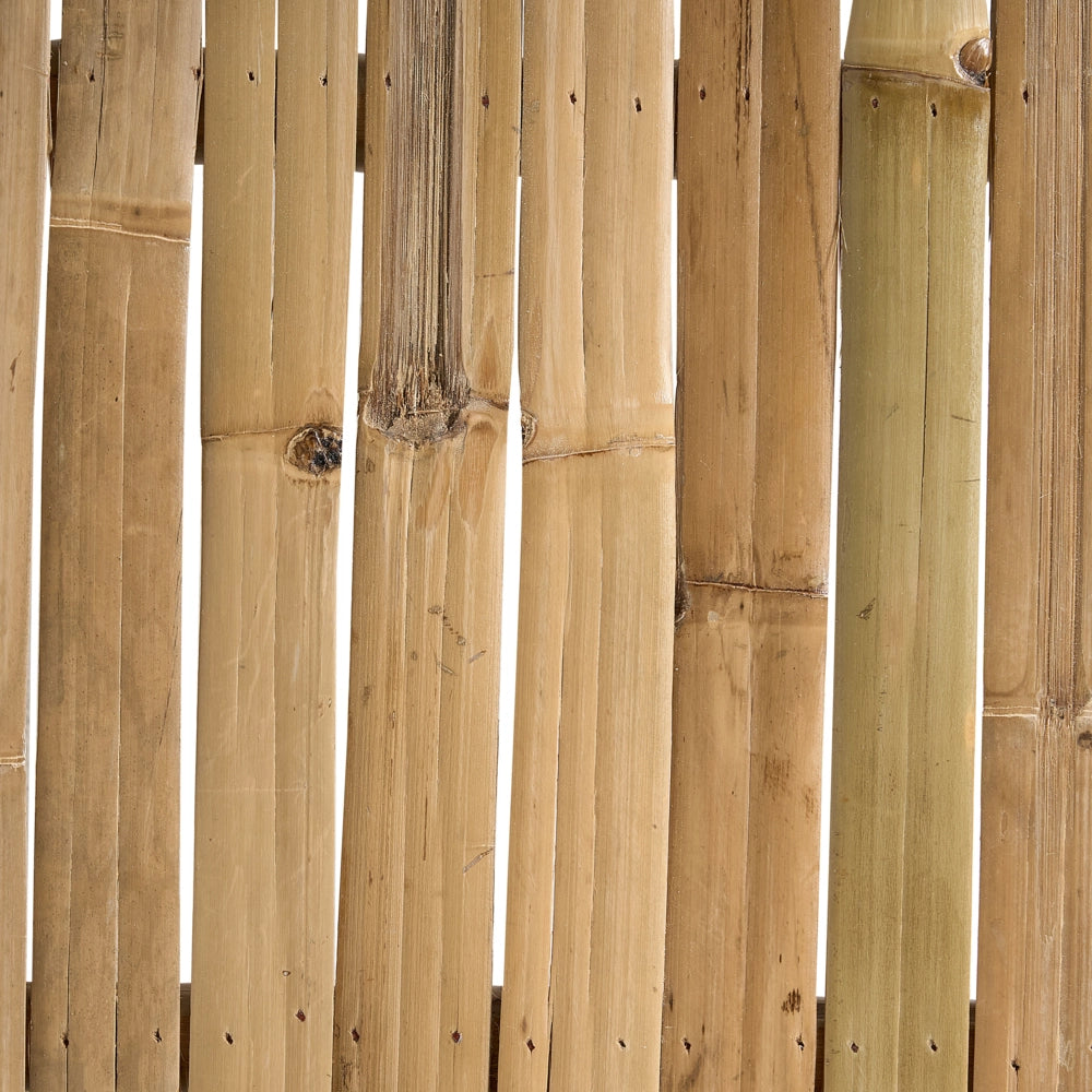 Tavolino in solido legno bamboo 80 x 45 cm interno ed esterno design moderno rustico