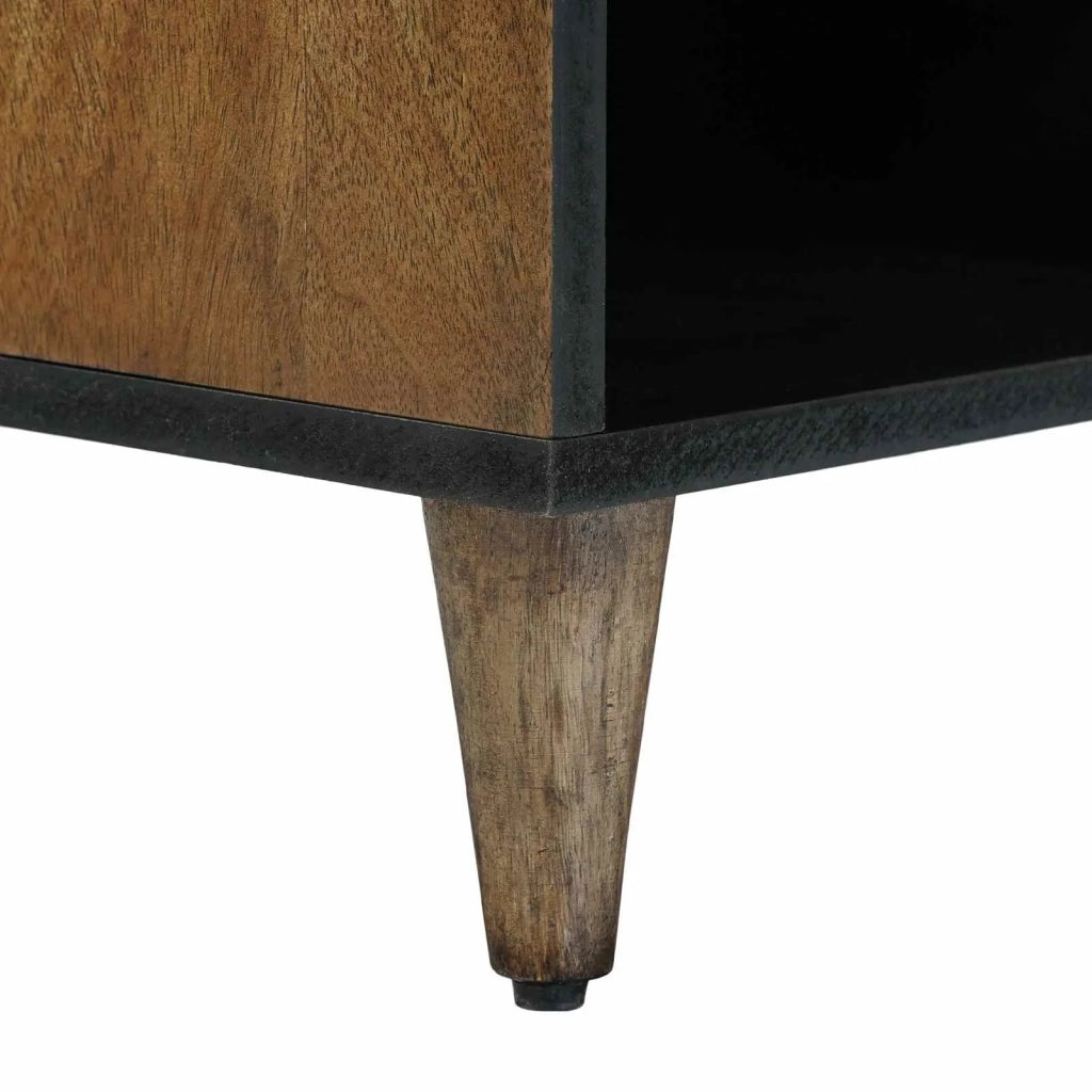 Mobile TV Marrone 100 x 33,5 x 46 cm Legno di mango massello