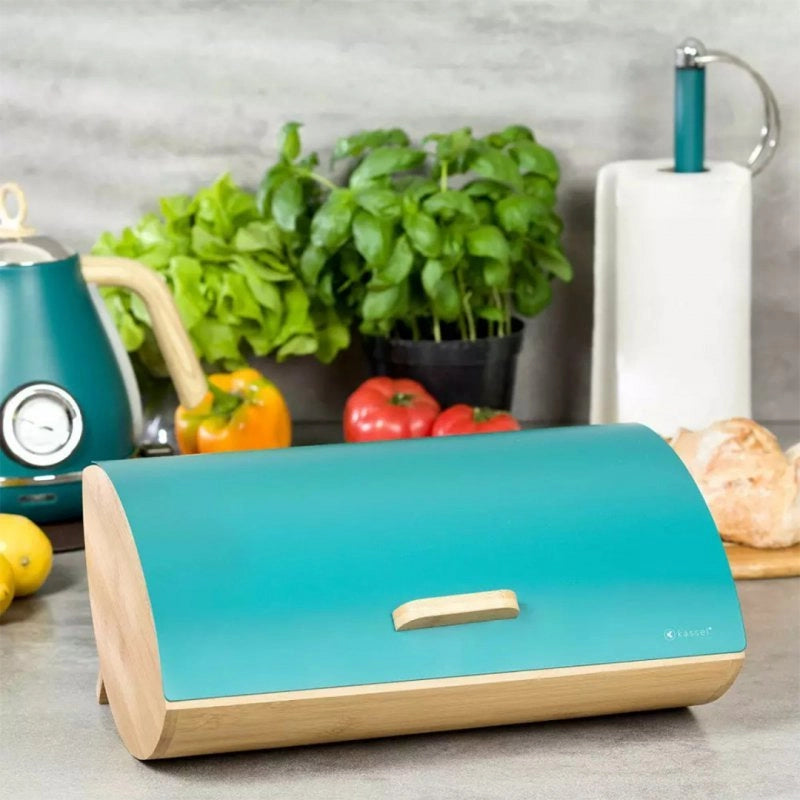 Kassel 93511 Emerald Elegante portapane in bambù per cucine moderne