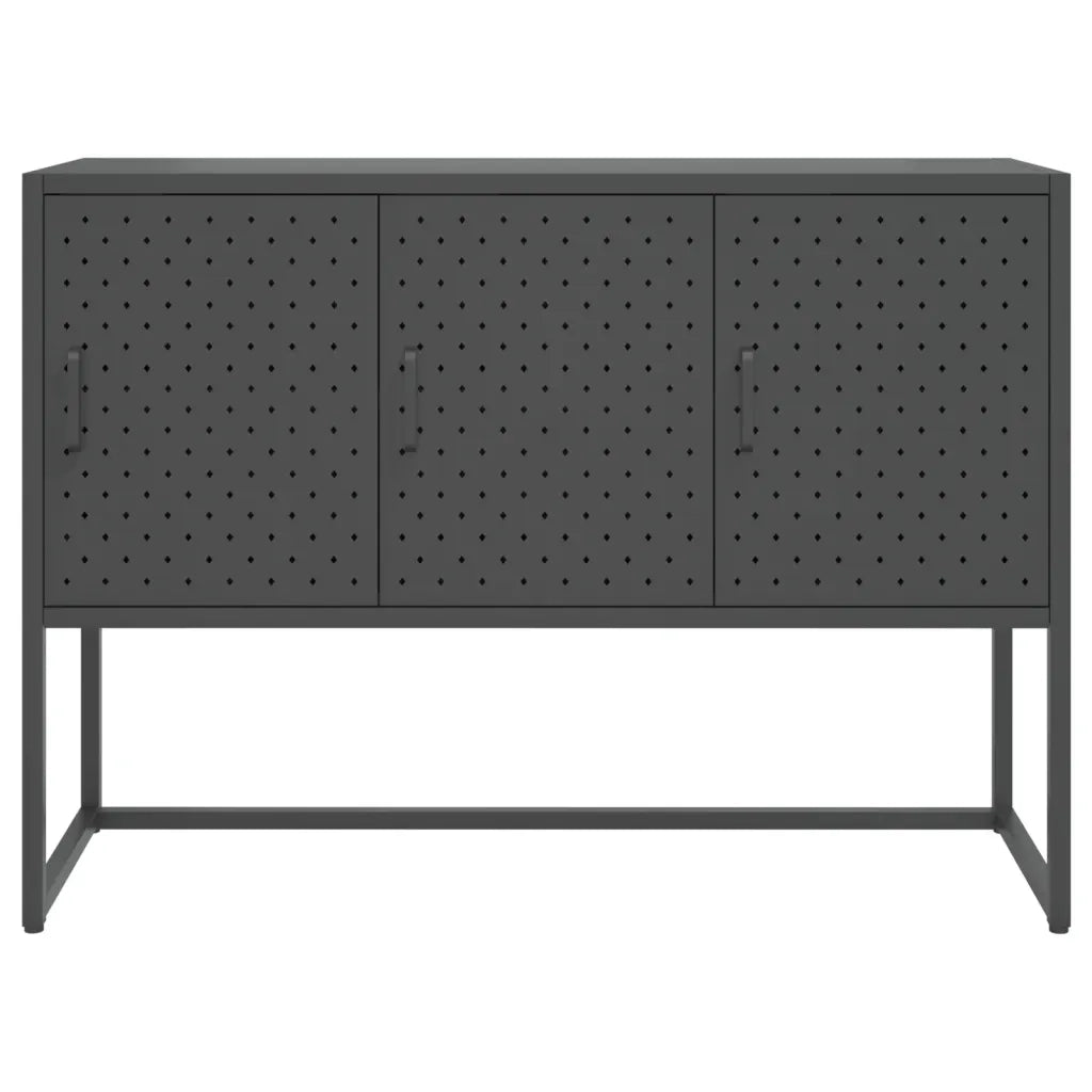 Credenza Antracite 105x35x75 cm in Acciaio cod mxl 18514