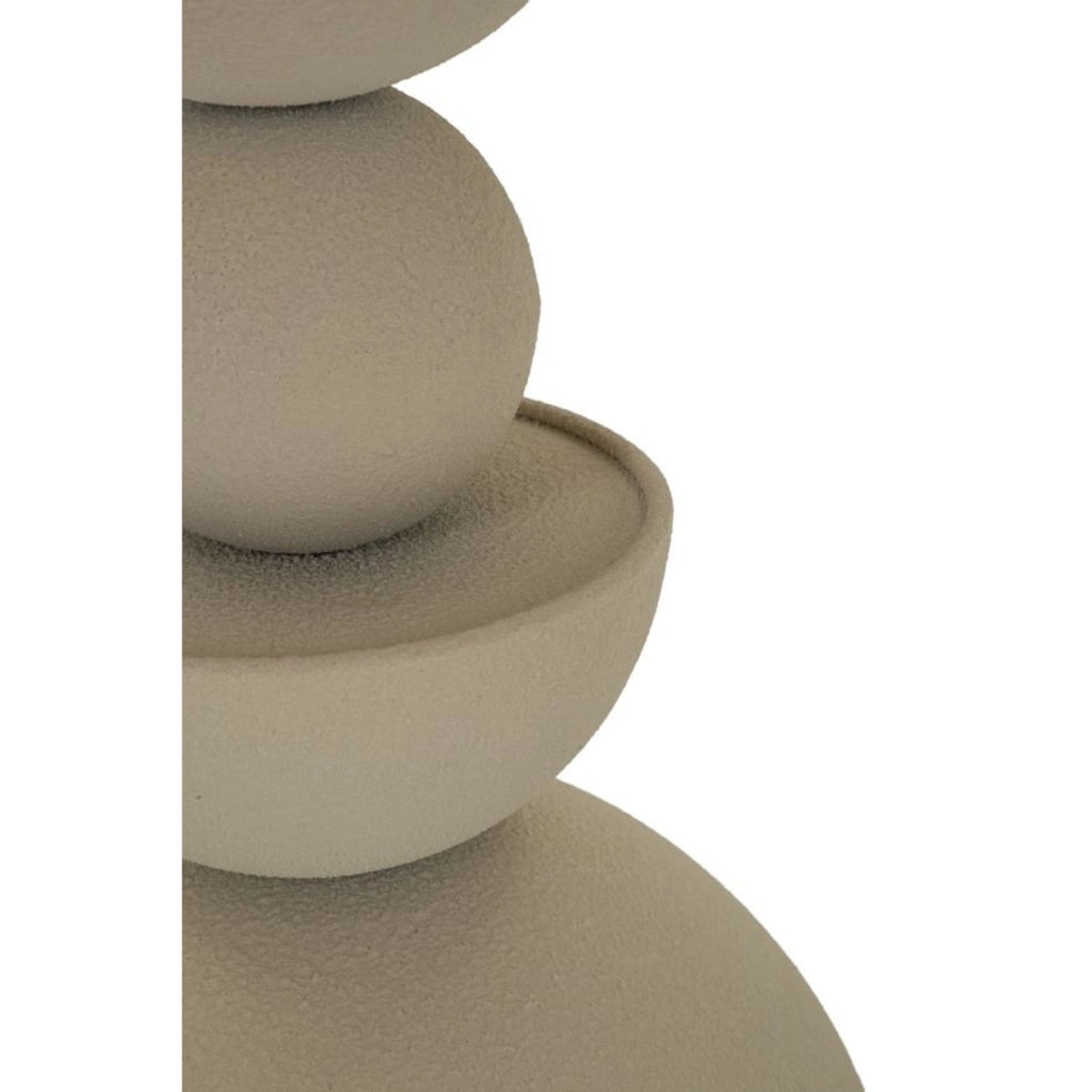 Tavolino VKH799, Beige, Metallo, 40,5x40,5x42 cm