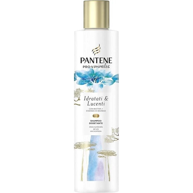 PANTENE PRO-V MIRACLES IDRATATI & LUCENTI CON BIOTINA+ESSENZA DI BAOBAB SHAMPOO DISSETANTE 225 ML