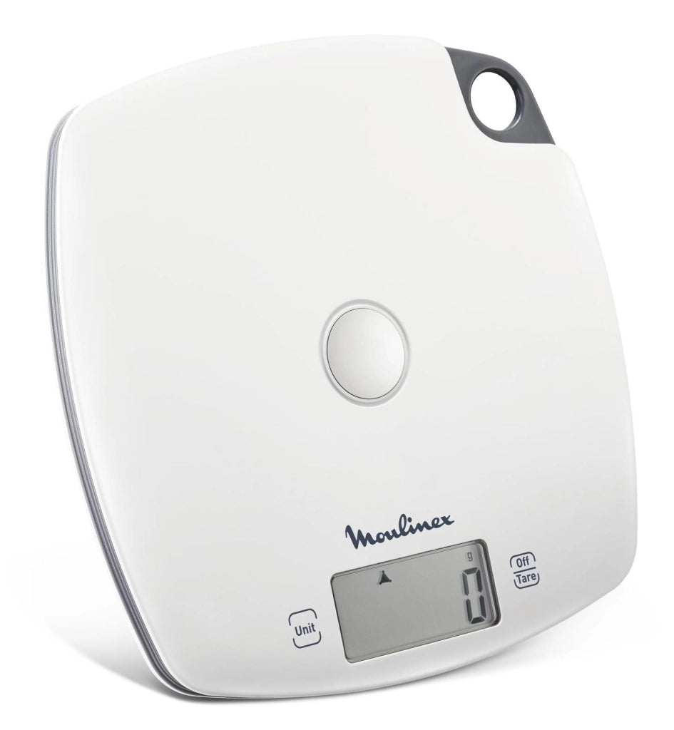 Moulinex BN1000 Grigio, Bianco Quadrato Bilancia da cucina elettronica
