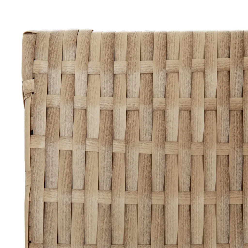 Divisorio per Ambienti a 5 Pannelli Beige in Polyrattan 365367