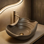 Lavabo Da Appoggio In Ceramica Rea Hm-66tb Handmade Art