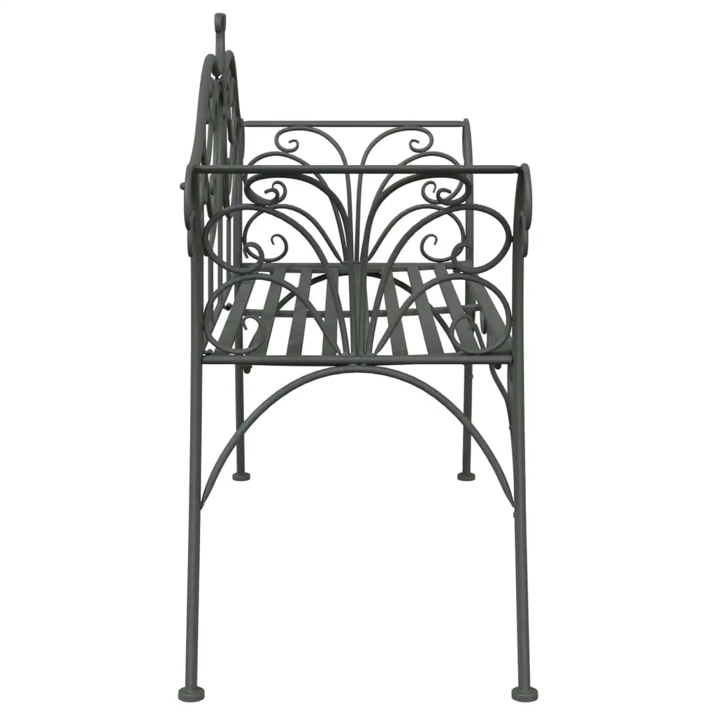 Panchina da giardino 2-Numero di posti 130 x 47 x 90 cm Acciaio 42029541
