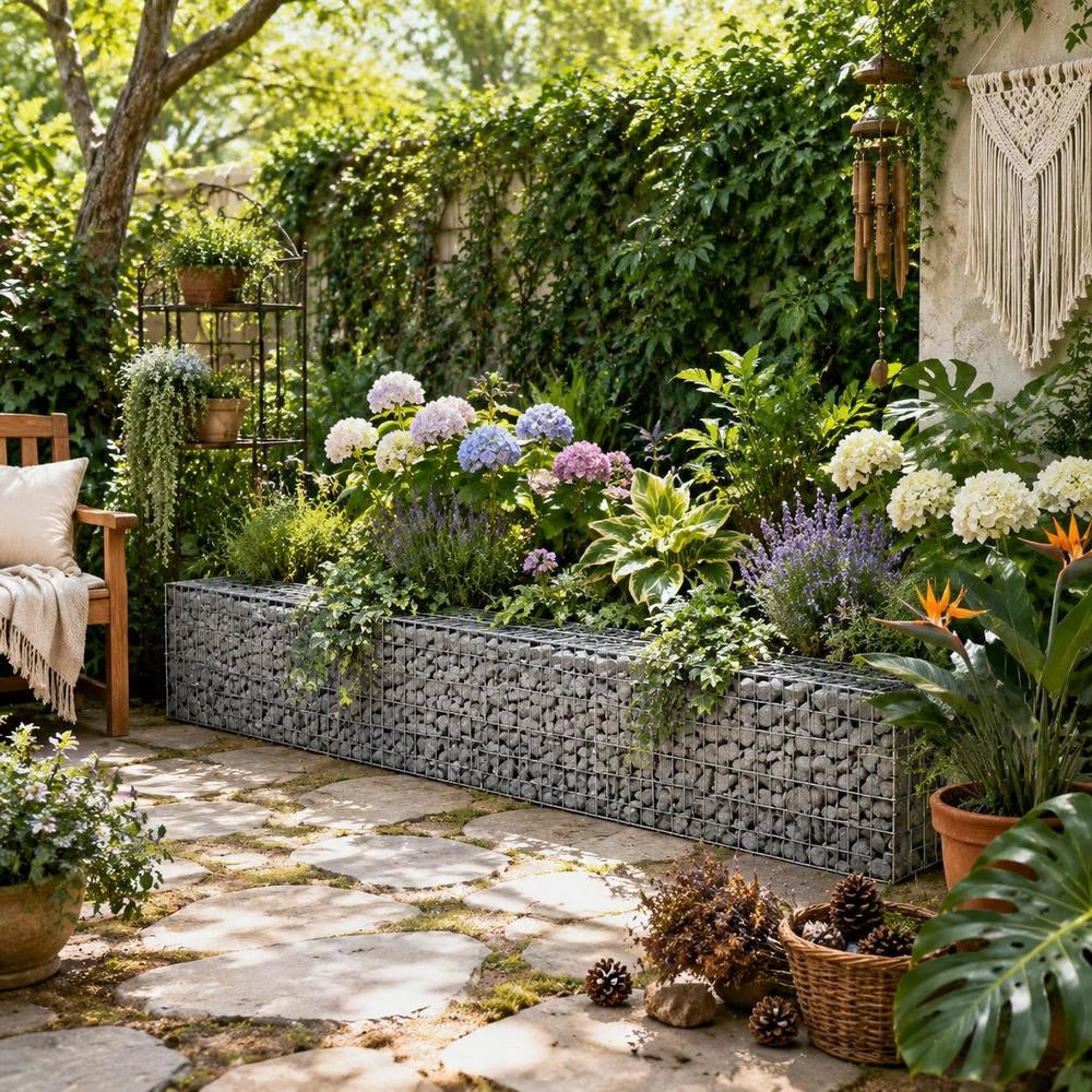 Gabion Raised Bed Galvanized Steel 360x30x30 Cm