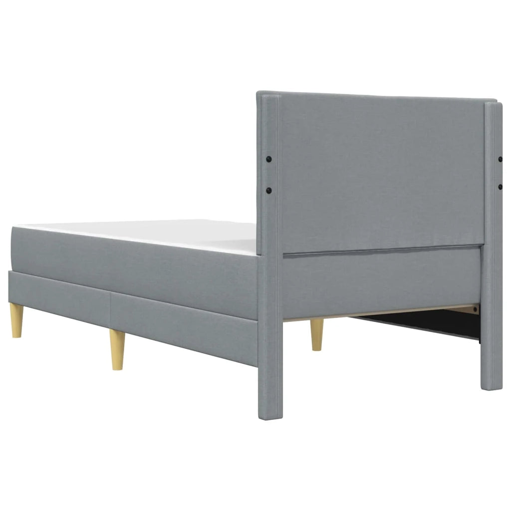Struttura del letto Grigio chiaro 100 x 200 cm Poliestere
