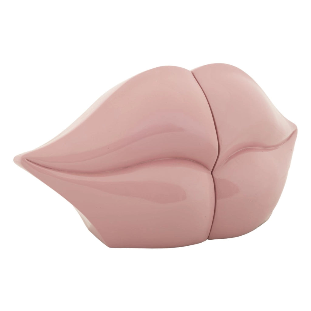 Scultura Bocca, Rosa, Poliresina, 27x9x13 cm