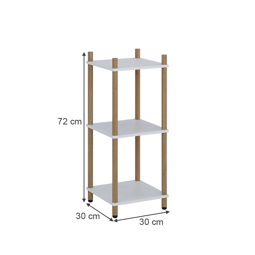 Vicco Libreria Bianco/pino 30 x 72 cm 3 ripiani