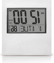 Orologio da Tavolo Digitale LCD con Calendario e Temperatura - Alarme con Display Grande per Tutte le Età