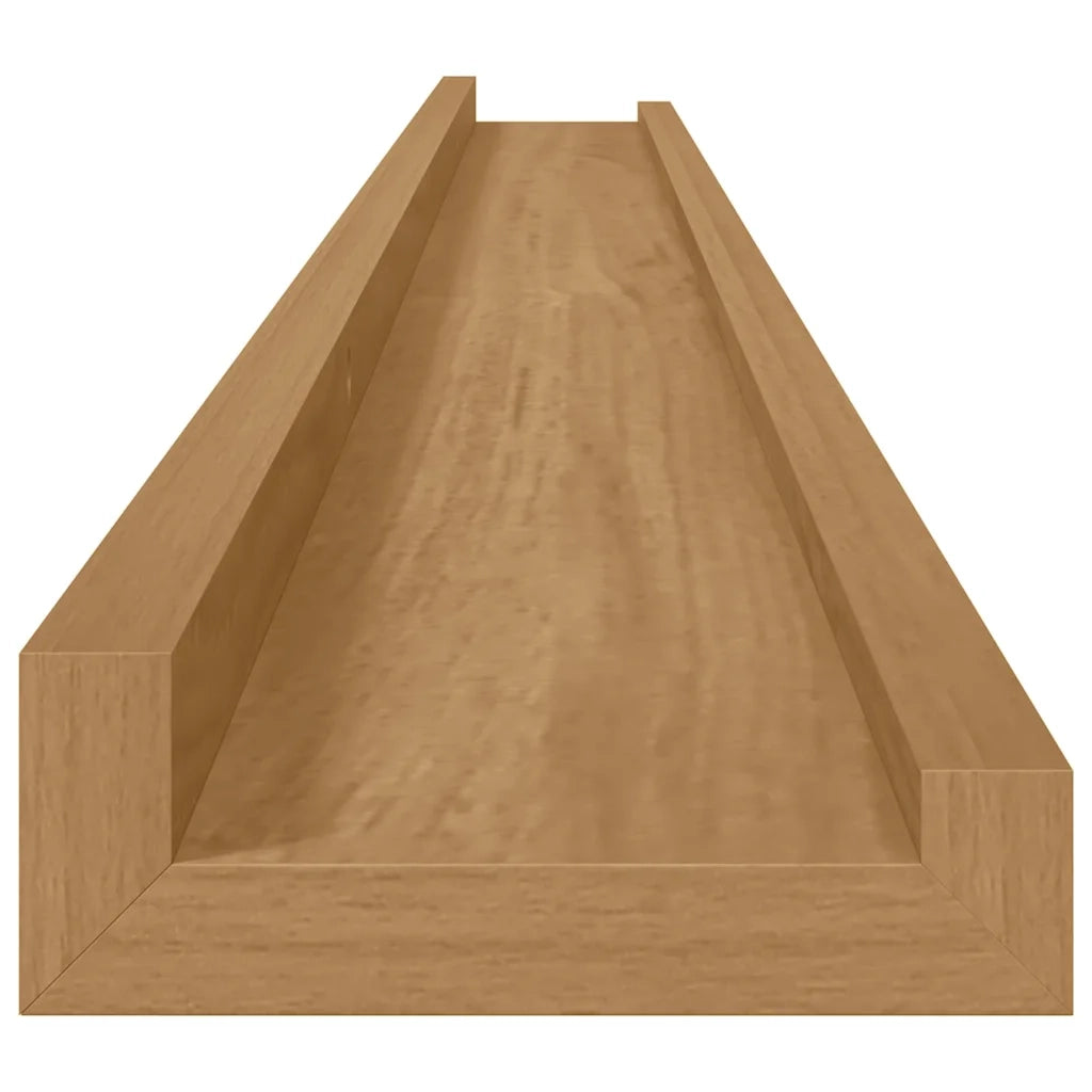 Scaffale da parete con lo scaffale 2 pcs Marrone 115 x 9 x 3 cm 42020015