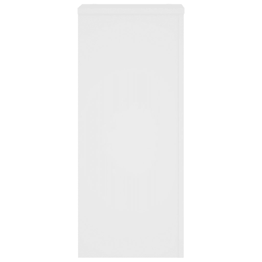 Supporti per Piante 2 pz Bianchi 30x30x70 cm Legno Multistrato 852924