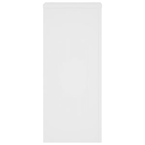 Supporti per Piante 2 pz Bianchi 30x30x70 cm Legno Multistrato 852924