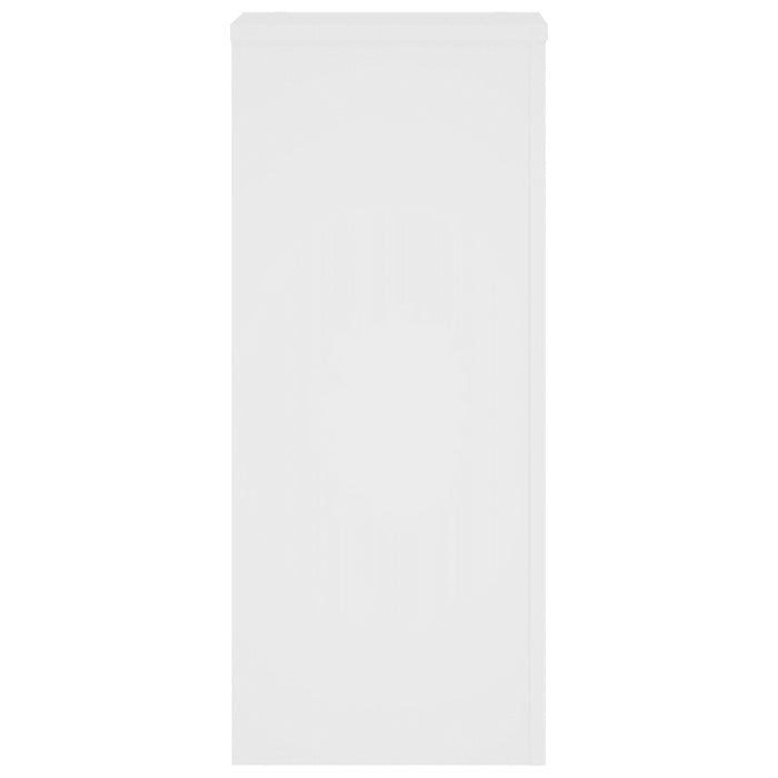 Supporti per Piante 2 pz Bianchi 30x30x70 cm Legno Multistrato 852924