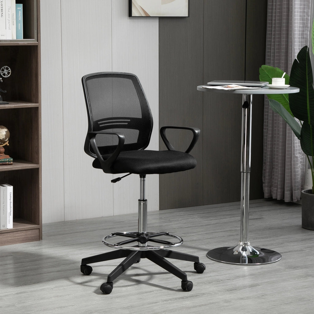 Sedia da ufficio regolabile in altezza con schienale in rete ¨C zephmum ¨C nero