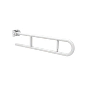 Barra maniglione ribaltabile con porta rotolo cm 80 nylon