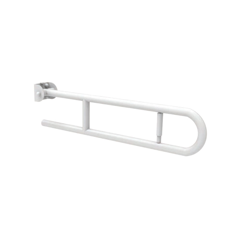 Barra maniglione ribaltabile con porta rotolo cm 80 nylon