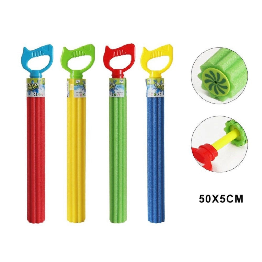 Trade Shop - Pistola Acqua 50x5cm Tubo Bambini Schiuma Gioco Giardino Piscina Spiaggia 605480 -