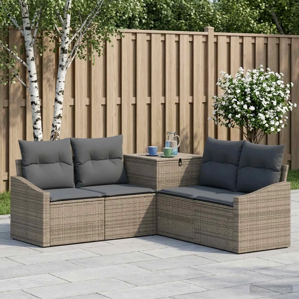 Set di divani 5 pz Grigio e Grigio Scuro 3447820