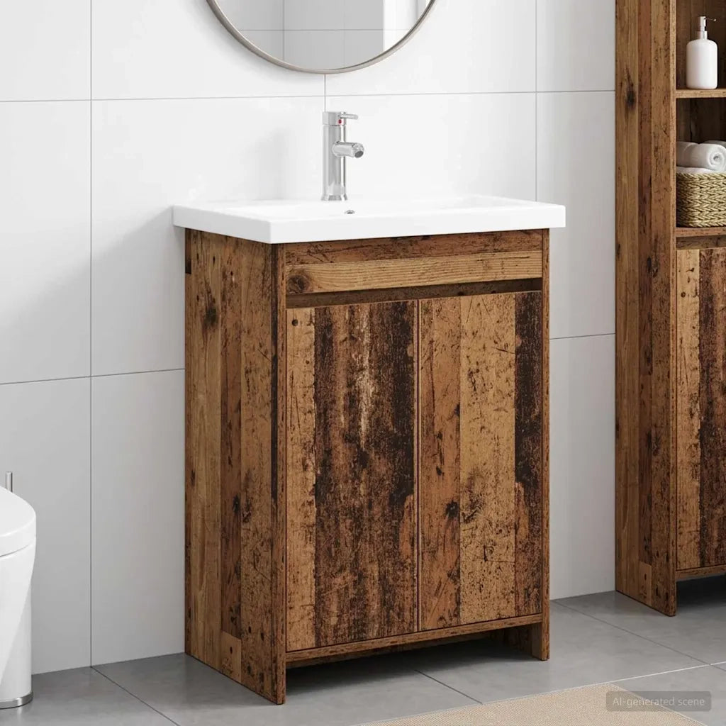 Set di mobili per il bagno Legno antico 61 x 40 x 84,5 cm 3404280