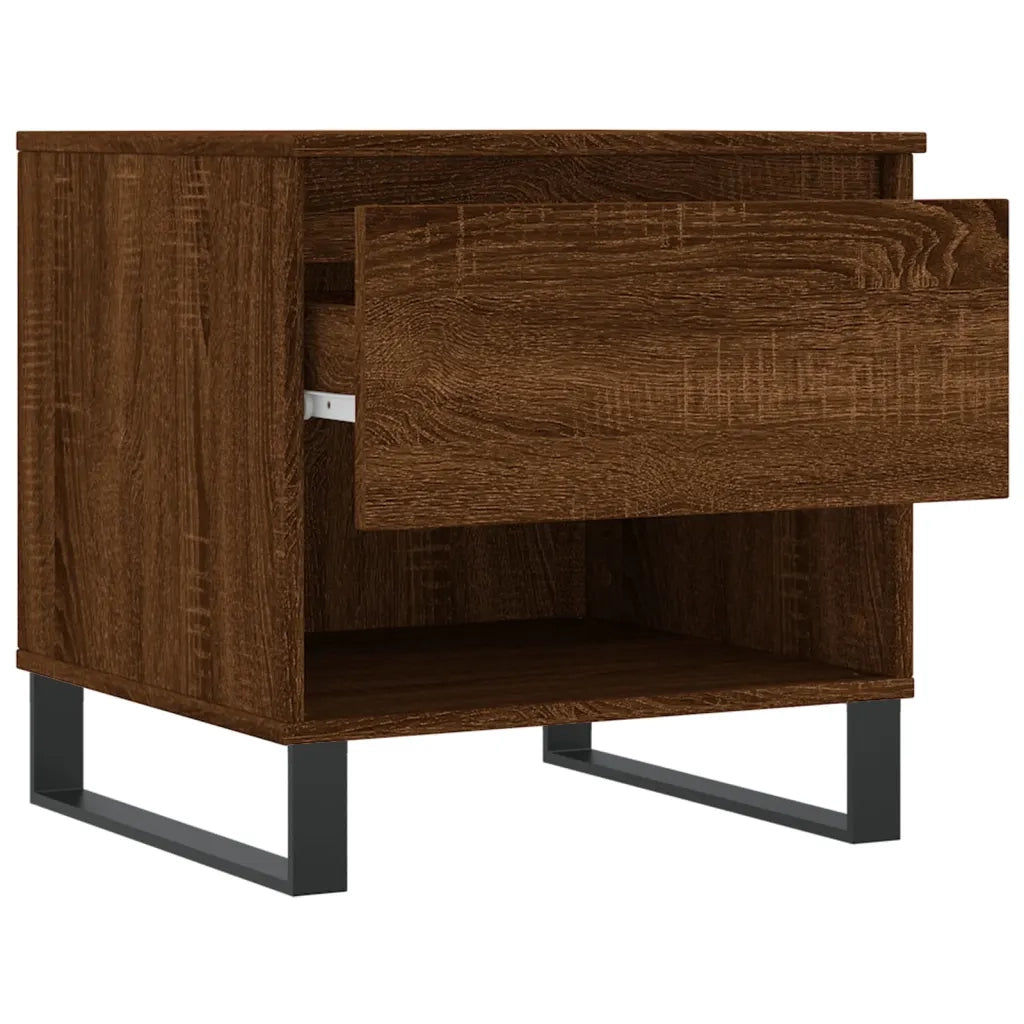 Tavolini Salotto 2pz Rovere Marrone 50x46x50 Legno Multistrato 830939