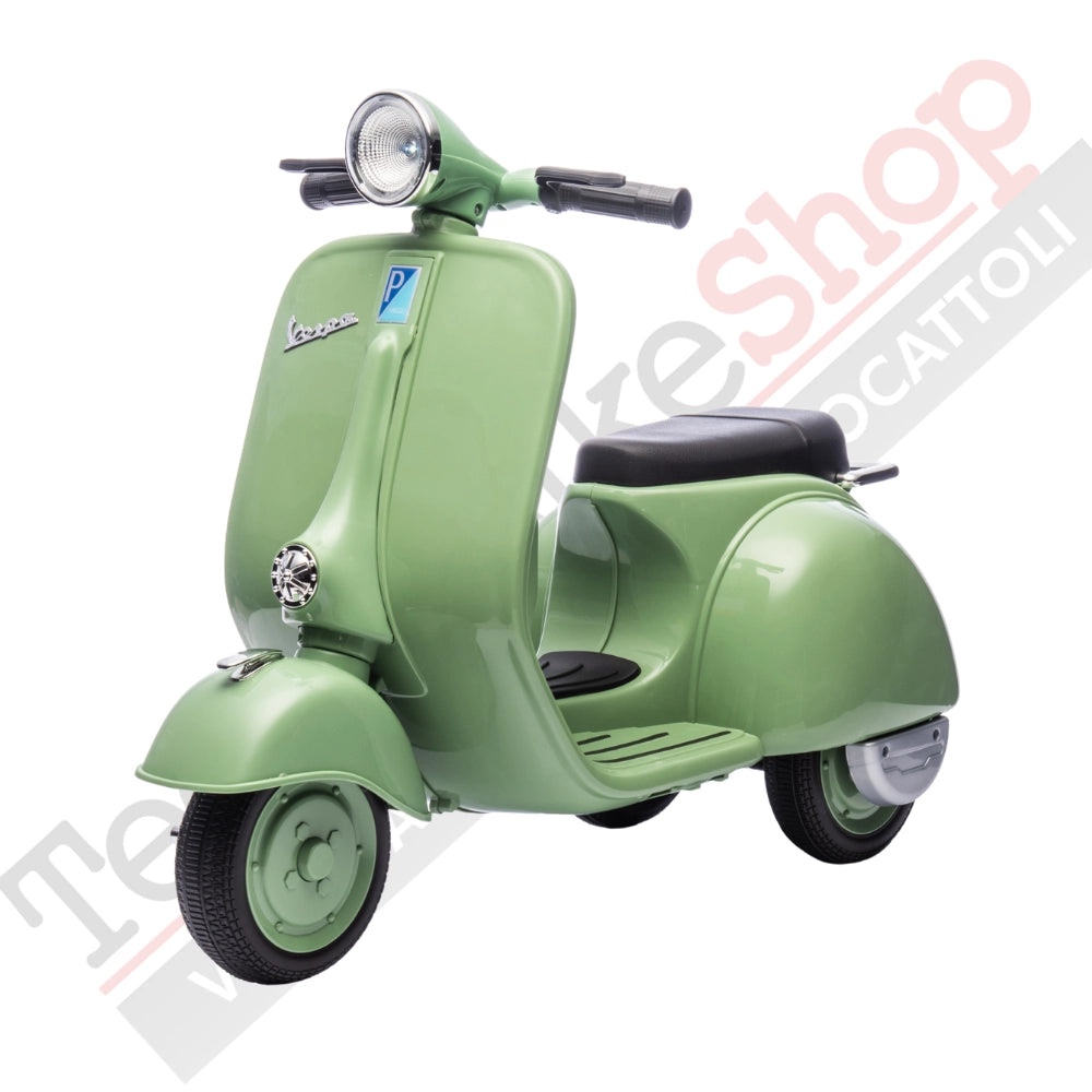 Vespa Sidecar Small Special 6V per Bambini con Licenza Ufficiale Piaggio-Verde