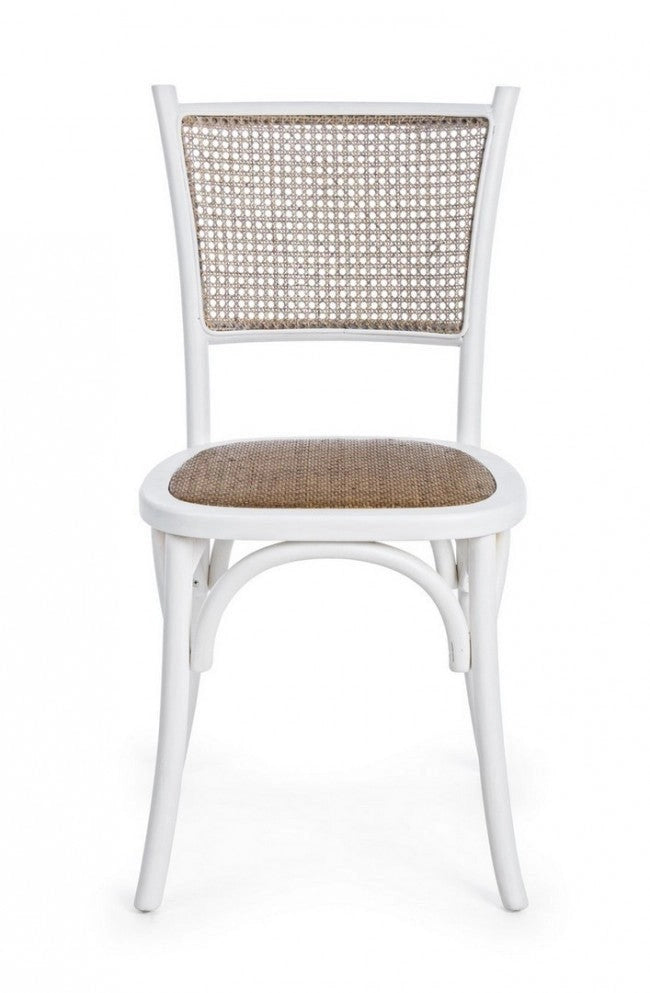 Sedia Carrel Bianco in Legno