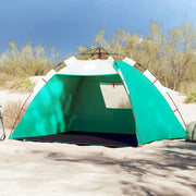 Tenda da Spiaggia 2 Persone Verde Rilascio Rapido Impermeabile 4005297