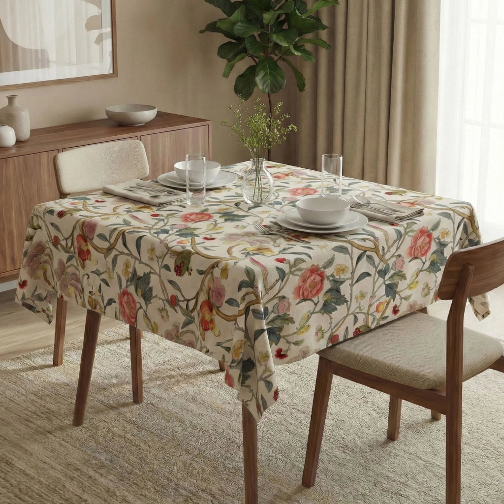 Parelaha, Tovaglia Lavabile si 30°, 150x150 cm Multicolore