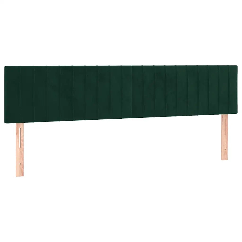 Giroletto a Molle con Materasso Verde Scuro 120x190 cm Velluto