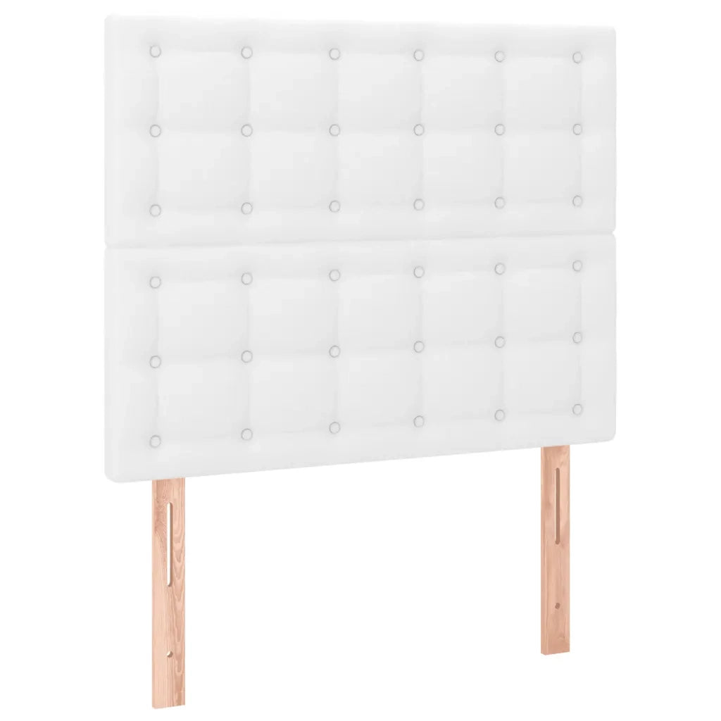 Giroletto a Molle con Materasso Bianco 100x200 cm in Similpelle 3129016