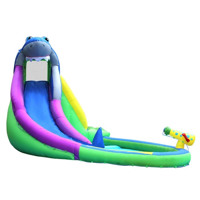 Scivolo gonfiabile per bambini SQUALO con giochi ad acqua