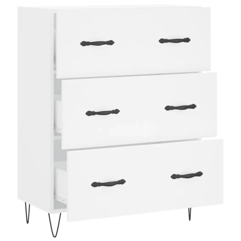 Credenza Bianca 69,5x34x90 cm in Legno Multistrato 827844