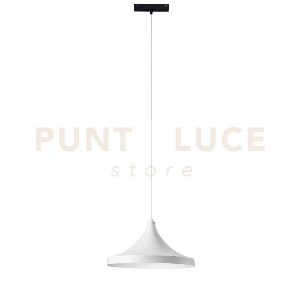 SOSPENSIONE DAVINCI CYMBAL BIANCO LED 48V 18W 1855LM 3000K 19X16,1X38CM