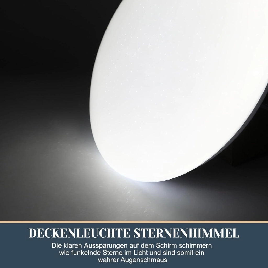ZMH Lampada da soffitto plafoniera LED design stellato 12W per camera letto