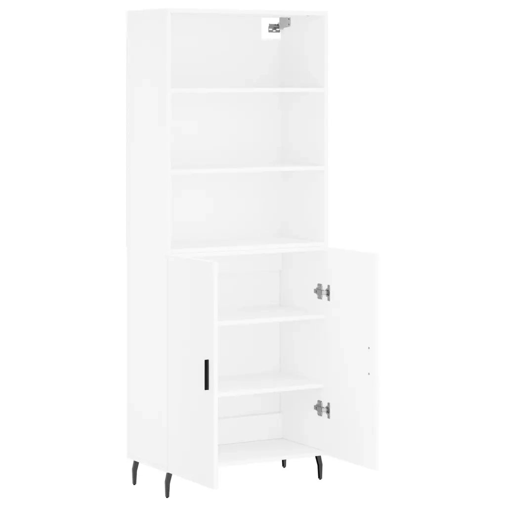 Credenza Bianca 69,5x34x180 cm in Legno Multistrato 3189269