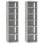 Scarpiere mobiletto portascarpe mobile per ingresso corridoio soggiorno set da 2 27,5 x 27 x 102 cm grigio 02_0022131