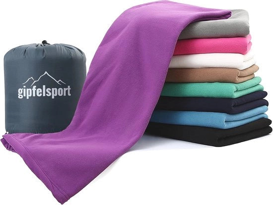 Fleece a strati di microfibra sacco a pelo - dimensioni 185 x 150cm - sacco a pelo e deken - leggero e compatto