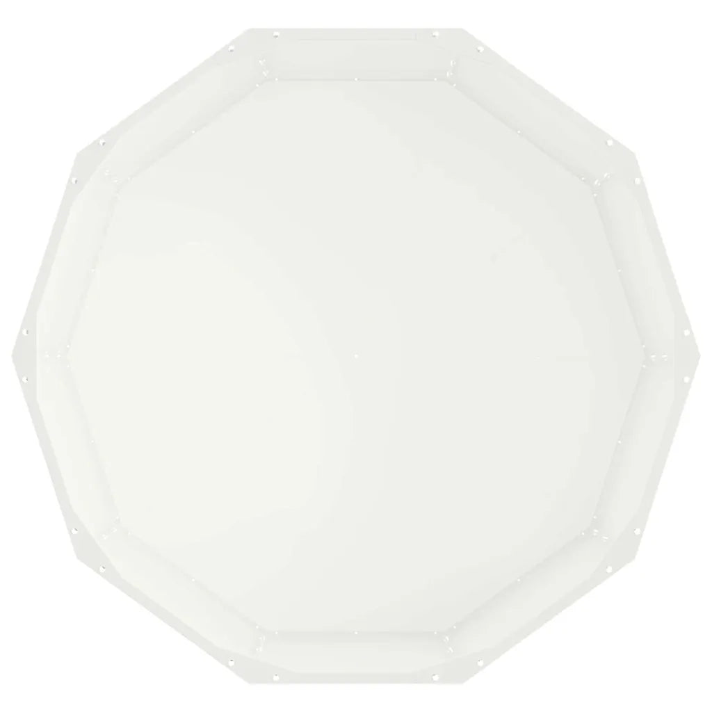Fioriera Bianco 90 x 90 x 35 cm Acciaio