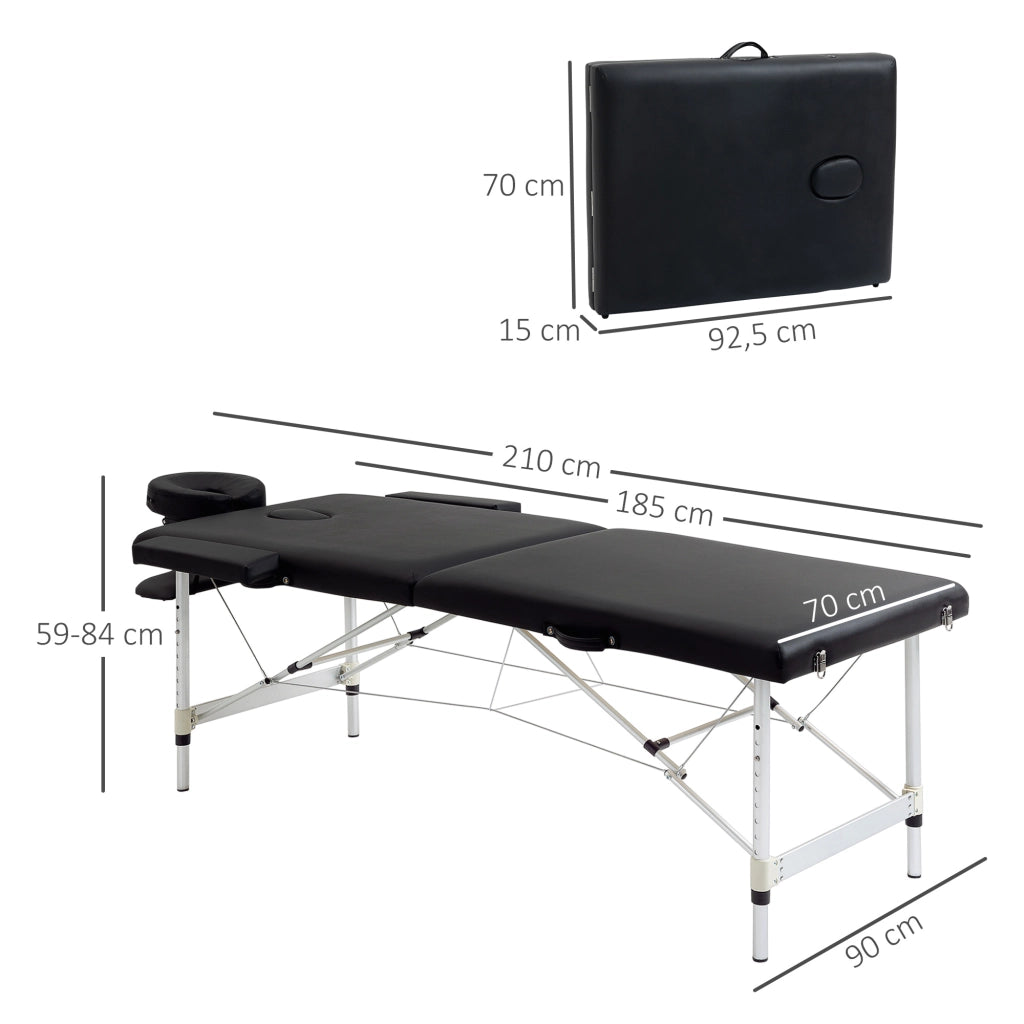 Divano massaggiante 2 posti reclinabile ¨C zephmum ¨C nero 90 cm