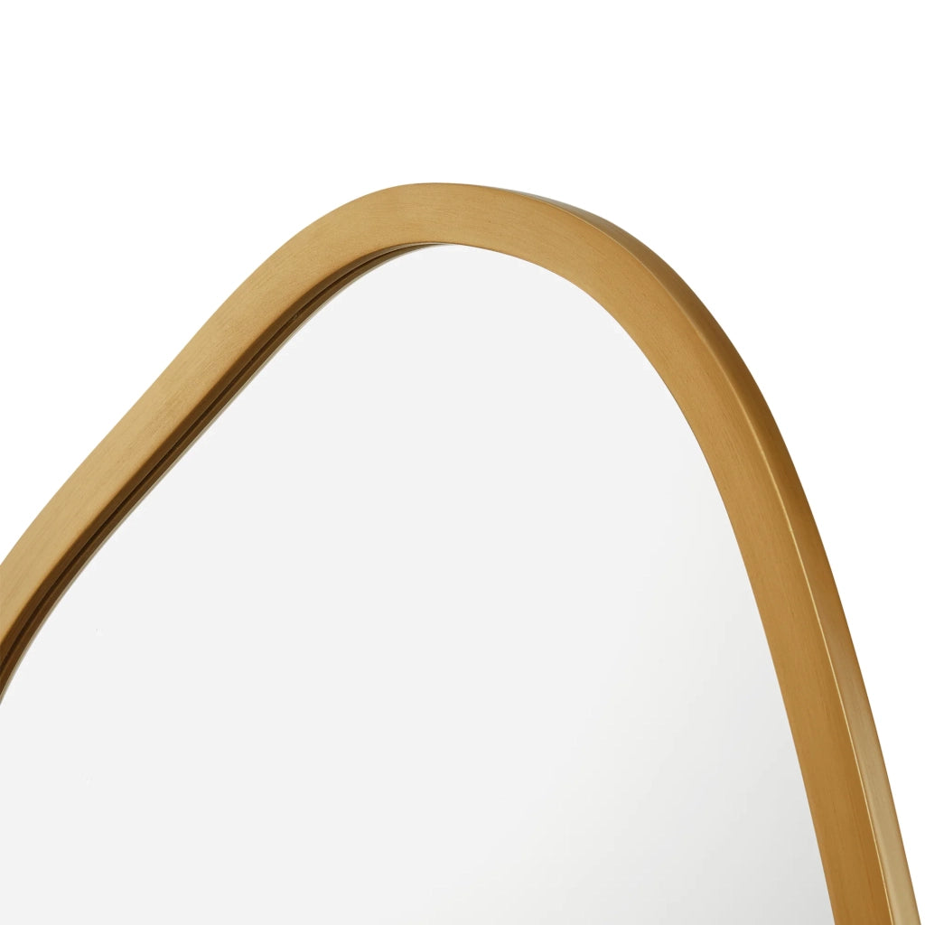 Specchio da parete asimmetrico 80 x 58 cm oro 03_0007903
